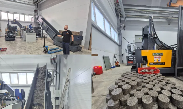 Инвестиции в экологию и экономику: Установлен 65-киловаттный брикетировочный пресс фото